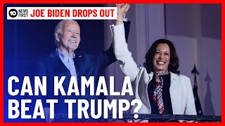 Biden Drops Out Can Kamala Harris Beat Trump  10 News First [upl. by Imoyn622]