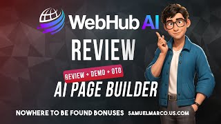 WebHub AI review Use WebHub to CREATE SITES WITH AI 🤖 WebHub AI review  OTO  demo [upl. by Ynaffet]