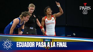 Lucía Yépez de Ecuador pasa a la final de Lucha 53 kg  Juegos Olímpicos París 2024 [upl. by Durant719]