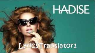 Hadise  Ask Kaç Beden Giyer HD Lyrics TURC  ENGLISH [upl. by Ynnej]