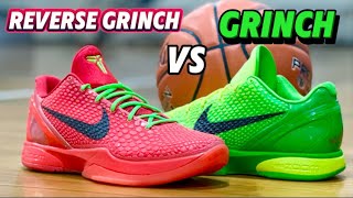 BATTLE REVIEW Kobe 6 Grinch vs Reverse Grinch GX batch review [upl. by Artemla]