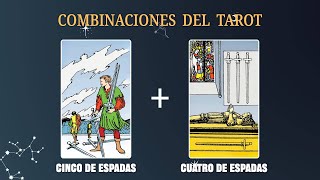 Cinco de Espadas amp Cuatro de Espadas 💡COMBINACIONES DEL TAROT Y SU SIGNIFICADO [upl. by Wardlaw]