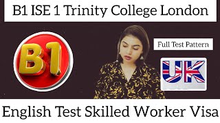 Full B1 Speaking amp Listening Skilled Worker Visa  ISE 1 Trinity College London [upl. by Kulsrud]