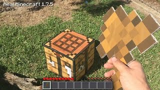 Real Life Minecraft  HOW TO MAKE AN AXE Realistic Minecraft [upl. by Berlauda]