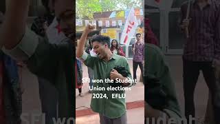 EFLU UNIVERSITY SFI Wins Students union elections 2024 [upl. by Milena399]