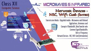 CLASS XII  MICROWAVES  INFRARED  UNGUIDED MEDIA  COMPUTER NETWORKSI  CS [upl. by Nnaytsirk]