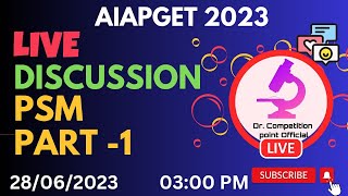 PSM Part1 for AIAPGET 2023 AIAPGETCPOfficial aiapget2023 [upl. by Claudian]