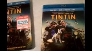 The Adventures of Tintin 2011  Blu Ray Review and Unboxing [upl. by Zebapda]