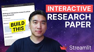 How to Create an Interactive Research Article using Streamlit [upl. by Sibylla]