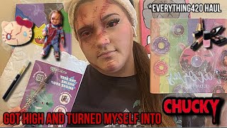 I got High and turned myself into chucky  Everything420 haul 🍃 Kaitlynn Perry [upl. by Balkin]