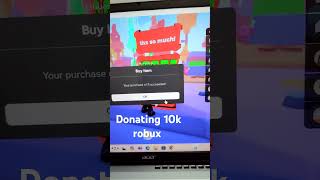 Most Realistic FAKE Donation In Roblox roblox fakedonationdonate music cute kawaii [upl. by Scherle]