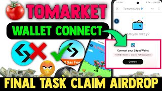 Tomarket Wallet Connect amp 1 Deposite Process  Tomarket Wallet Connect  Tomarket 1 Gas fee [upl. by Helena]