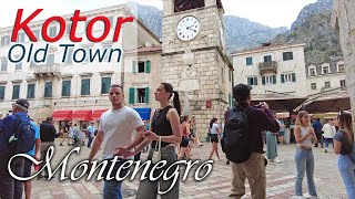 Kotor Old Town Montenegro October 🌡T27C°  walking tour 4k [upl. by Kyred]