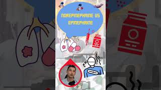 Norepinephrine vs epinephrine basics medicalstudent nursing pharmacy pharmacyschool [upl. by Olly]