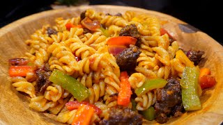 HOW TO PREPARE THE BEST BEEF PASTA AT HOME [upl. by Adnorehs]