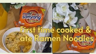 Ramen Noodles cooking  I tried first time [upl. by Zacherie737]