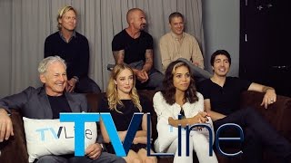 quotLegends Of Tomorrowquot Cast Interview at ComicCon 2015  TVLine [upl. by Sarchet]