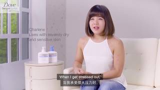 Dove DermaSeries  Make peace with dry skin  Meet Charlene [upl. by Gnilrets629]