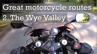 UK motorcycle roads Wye Valley Wales [upl. by Othilie]