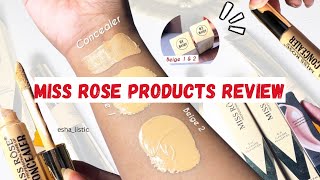 MISS ROSE SILK FOUNDATION amp NEW CONCEALER REVIEW [upl. by Aicella705]