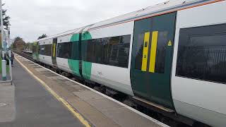 Southern Class 377 458 Electrostar Departing From Barnham The 15th of November 2024 [upl. by Eleazar]