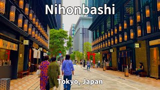 4K Nihonbashi from JR Tokyo Station to Nihonbashi Tokyo  JAPAN Walking Tour [upl. by Jeanie]