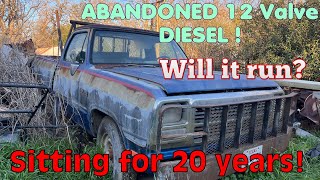 1st Gen Dodge Cummins Diesel Sitting for 20 years Will it run [upl. by Blanchard607]