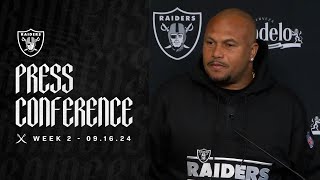 Coach Pierce ‘We Played Some Really Good Football in the Second Half’  Raiders  NFL [upl. by Pegg]