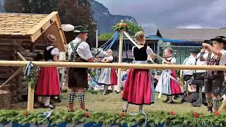 Gaufest  Traditional Bavarian AttireTracht Parade during GarmischPartenkirchen Fest Week in July [upl. by Elbag]