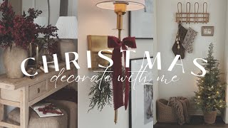 Christmas Decorate With Me 2024  Christmas Decorating Ideas  Entryway amp Putting Up The Tree [upl. by Nollie294]