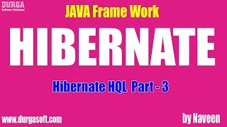 Hibernate tutorial  Hibernate HQL Part  3 by Naveen [upl. by Akcir]