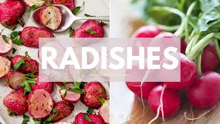 RADISHES 101   easy healthy radish recipes [upl. by Jobyna]