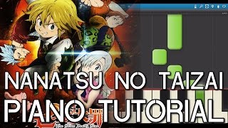 The Seven Deadly Sins Nanatsu no Taizai OST quotErionesquot  Piano Tutorial [upl. by Emogene990]