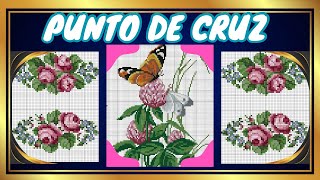 PUNTO DE CRUZ MUESTRAS PARA RECREAR crosstitch pixelart puntodecruz crossstitch graficos [upl. by Aneeram874]