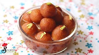 Instant Gulab Jamun  RavaSuji Tasty Gulab Jamun Recipe  Shamees Kitchen [upl. by Senilec]