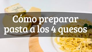 Cómo preparar pasta a los 4 quesos [upl. by Sloatman772]