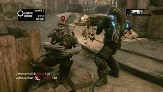 Gears of War 3 Horde mode  Playing with Friends and Randoms on Trenches2 [upl. by Guinevere]