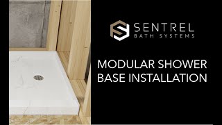 Modular Shower Base Installation [upl. by Winters]