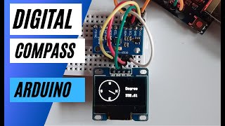 Arduino Digital Compass using MPU9250 Magnetometer [upl. by Marybelle]