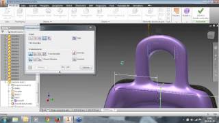 Autodesk Inventor 2015 Modelowanie powierzchni swobodnych [upl. by Einttirb]