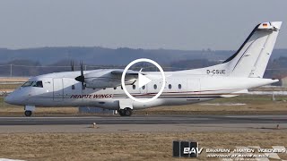 Dornier 328  Private Wings DCSUE  landing at Memmingen Airport [upl. by Sherwood270]