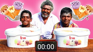 1 KG ARUN ICE CREAM EATING CHALLENGE  VANILLA ICE CREAM EATING CHALLENGE  ICE CREAM COMPETITION [upl. by Nananne]