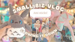 A week of my small crochet biz 💗 Overwhelmed How to juggle being a new business owner 🌟 [upl. by Alphonso]