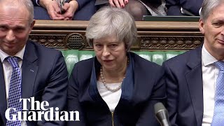 The moment Theresa May loses crucial Brexit deal vote [upl. by Rollo]