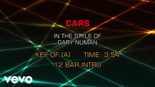 Gary Numan  Cars Karaoke [upl. by Oliy]