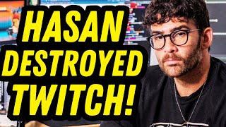 Twitch Adpocalypse Hasan Piker Ruins Everything Companies Flee [upl. by Aleetha]