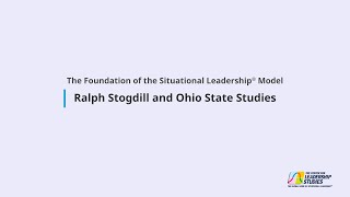 Ralph Stogdill and Ohio State Studies [upl. by Anuaek]