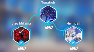 Honkai Impact 3 Sim Battle Custom Jizo 14917 Tonatiuh 14917 Heimdall 14917 [upl. by Rehotsirhc]