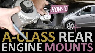 Mercedes AClass W169 Rear ENGINE MOUNT Replacement [upl. by Reave]