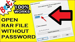 How to Open a RAR File without Password  With Demo  Educational Purpose [upl. by Tootsie]